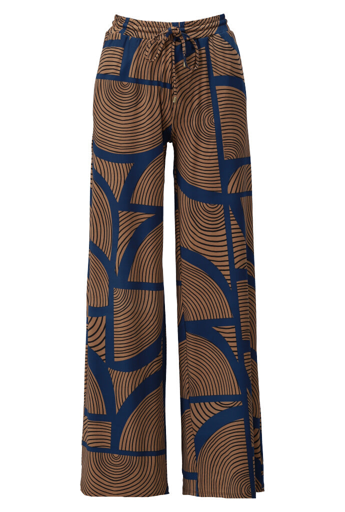 K-design - Broek met print en trekkoord