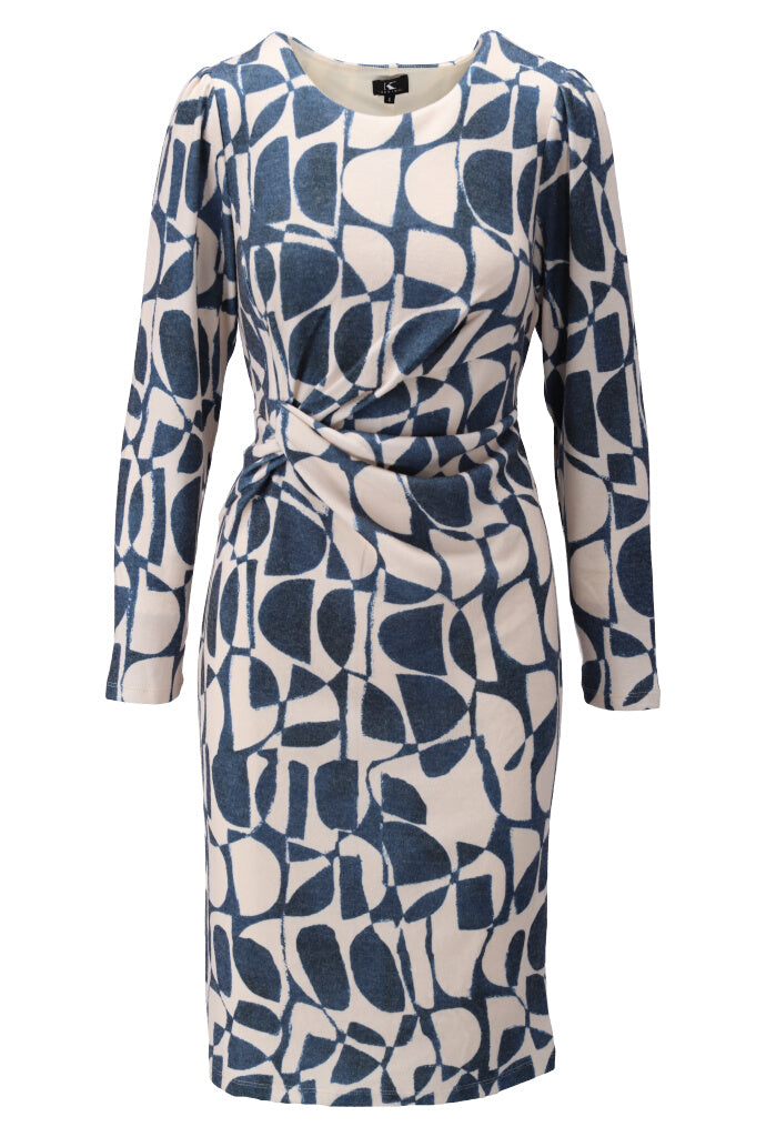 K-design - Mini dress met print en speciale knoop